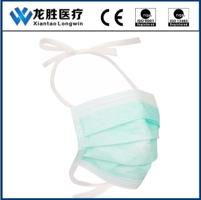 三层无纺布绑带口罩
